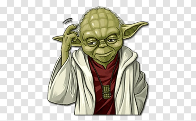 Yoda Sticker Telegram Star Wars The Walt Disney Company (Japan) - Art Transparent PNG