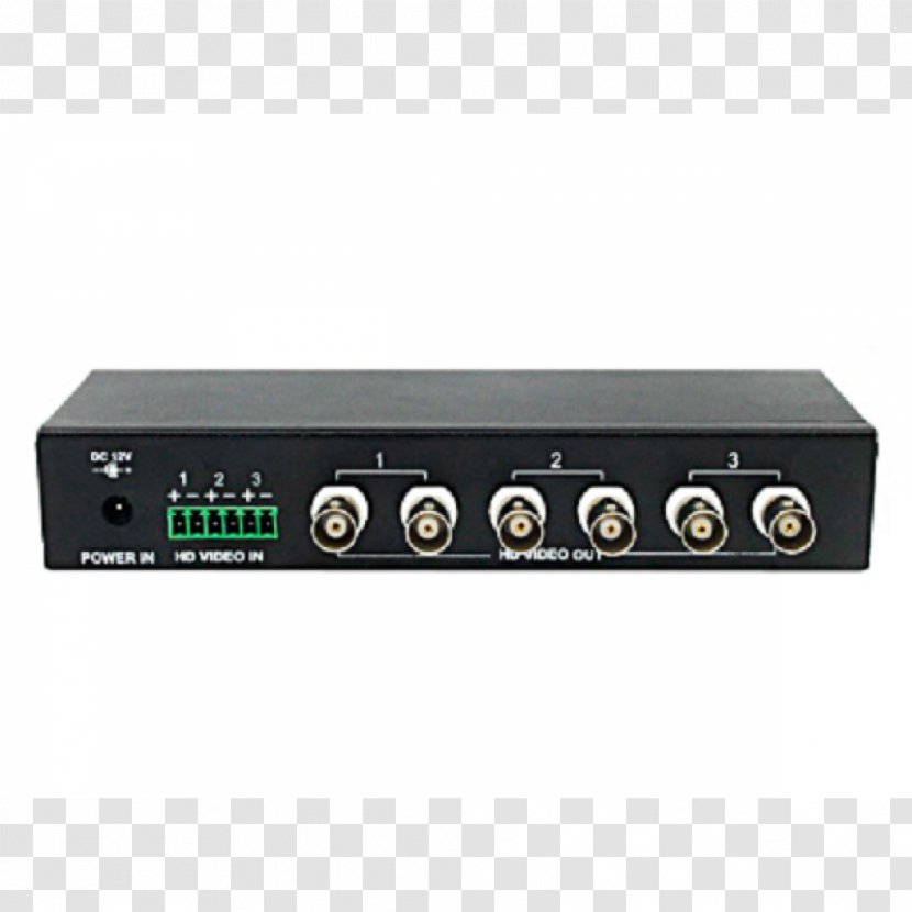 RF Modulator Analog High Definition Composite Video Interface Twisted Pair Transport - Electronic Instrument - Audio Receiver Transparent PNG