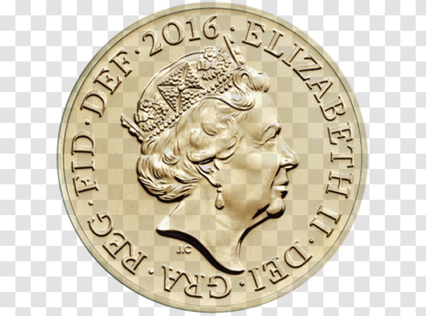 Royal Mint One Pound Coin Sterling Two Pounds - Silver Transparent PNG