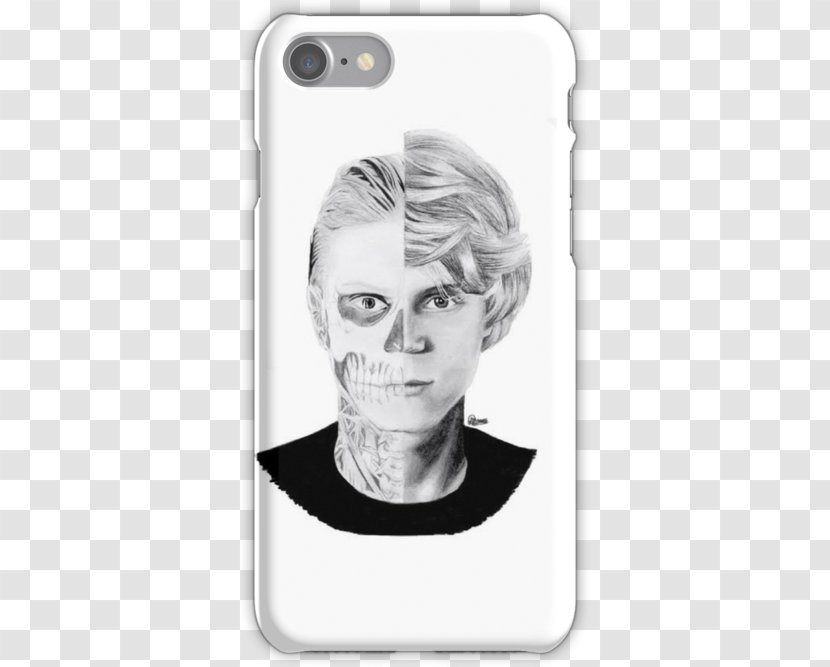 A$AP Rocky T-shirt Dunder Mifflin Trap Lord Apple IPhone 8 Plus - Watercolor - Evan Peters Transparent PNG