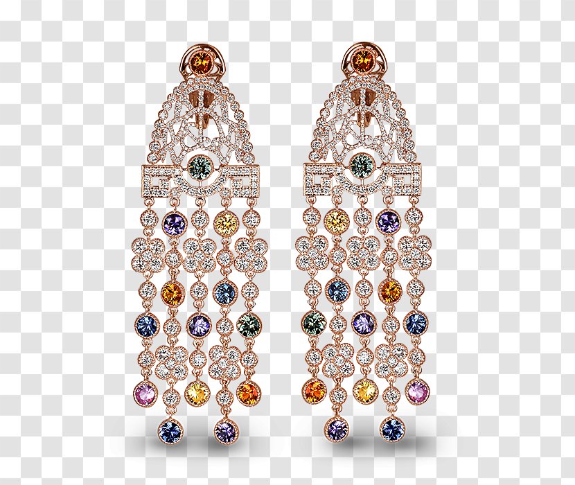 Earring Jewellery Clothing Accessories Gemstone Diamond - Brilliant - Chandelier Creative Transparent PNG