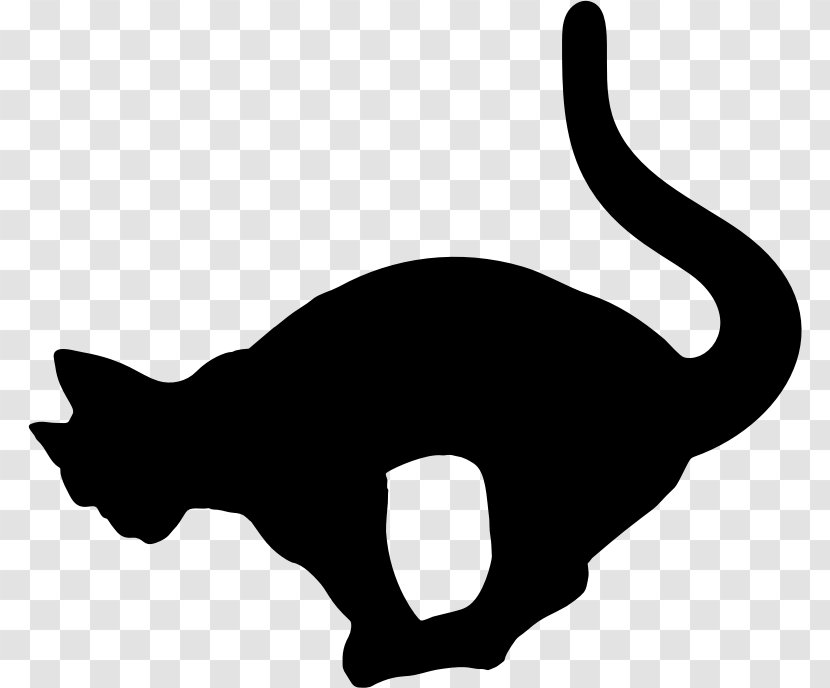 Cat Kitten Silhouette Clip Art - Fauna Transparent PNG