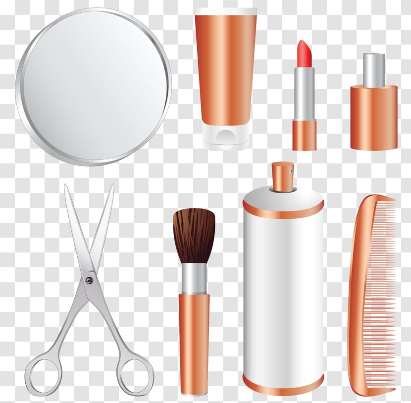 Cosmetics Makeup Brush Clip Art - Cream - Handpainted Style Transparent PNG