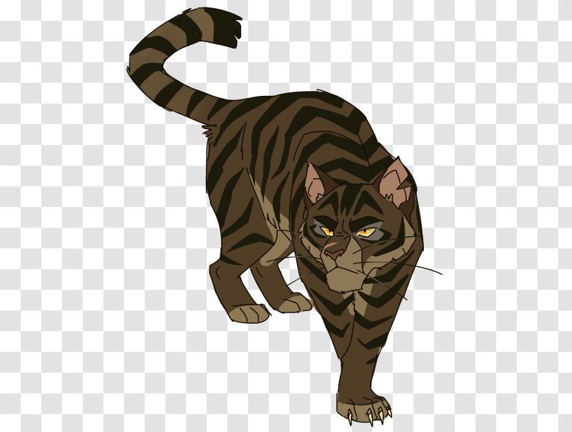 Cat Tiger Into The Wild A Dangerous Path Warriors - Vertebrate Transparent PNG