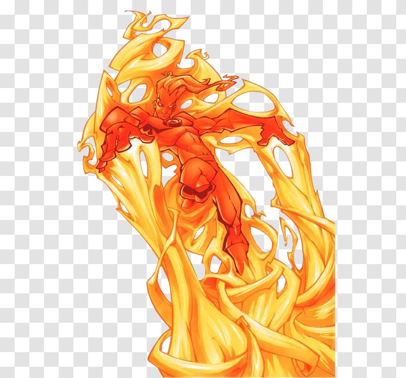 Human Torch Invisible Woman Iceman Mister Fantastic Comics - Character Transparent PNG