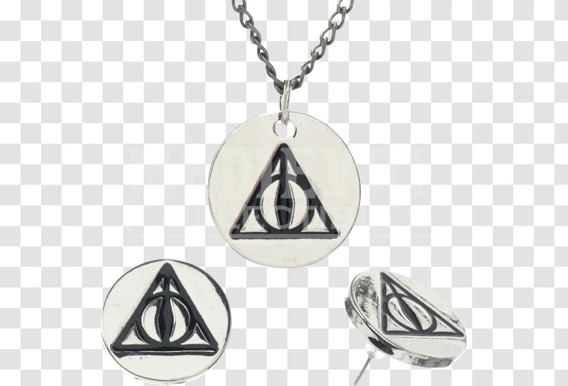 Harry Potter And The Deathly Hallows Locket Earring Necklace - Body Jewelry Transparent PNG