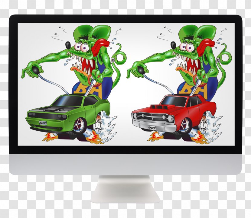 Television Display Device Computer Monitors Animated Cartoon - Rat Fink Transparent PNG