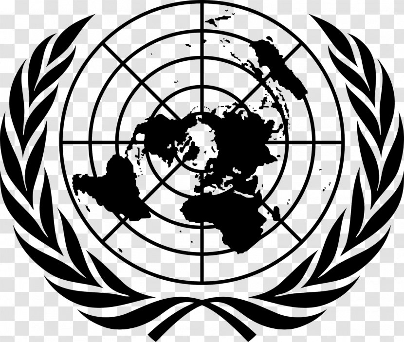 United Nations Security Council Resolution Flag Of The Model - Black And White - Spirit Cooperation Assistance Between T Transparent PNG