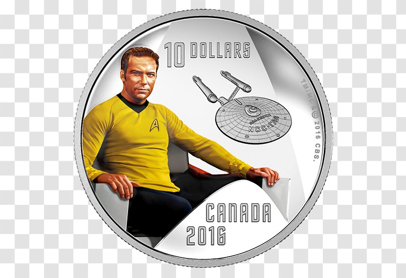 Canada James T. Kirk Coin Star Trek Royal Canadian Mint - Starship Enterprise - Doctor Who Transparent PNG