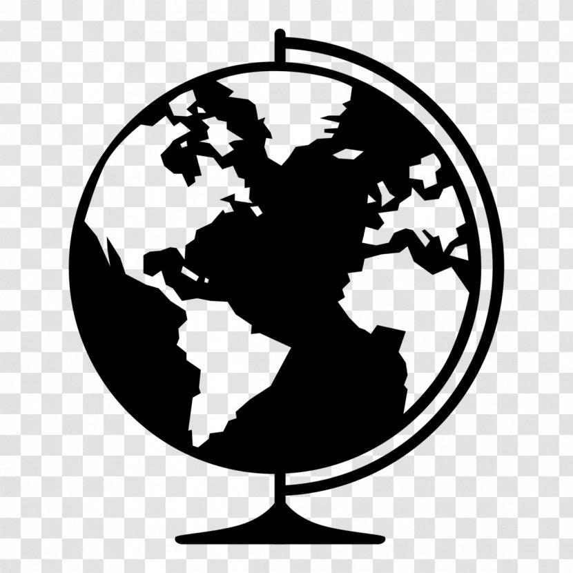 World Map Globe Earth - Flat Transparent PNG