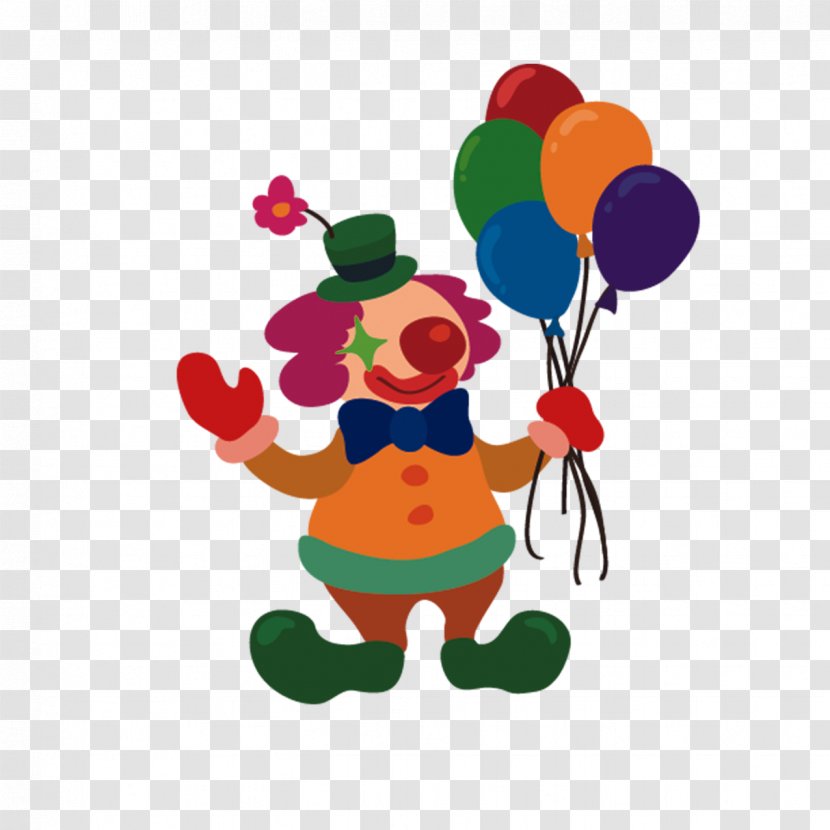 Circus Clown Clip Art - Cartoon Transparent PNG