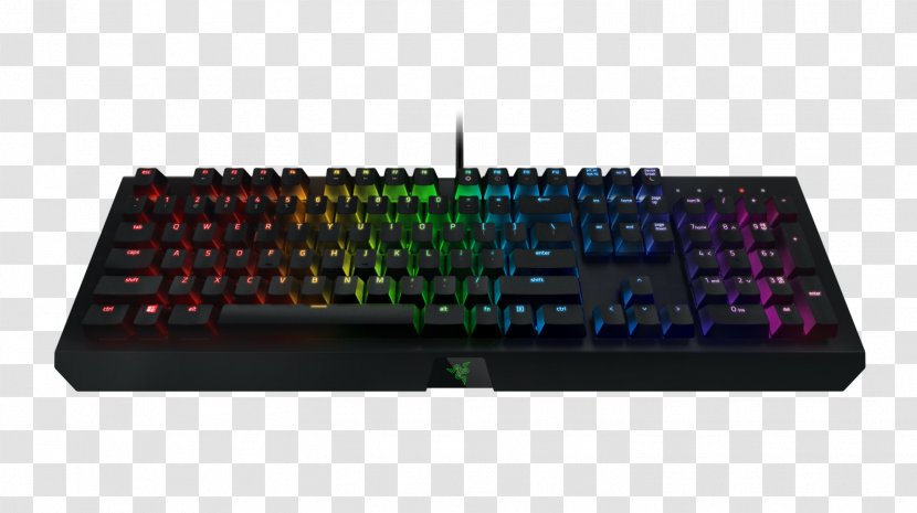 Computer Keyboard Razer Inc. Gaming Keypad Personal Color - Multimedia - Black Widow Transparent PNG
