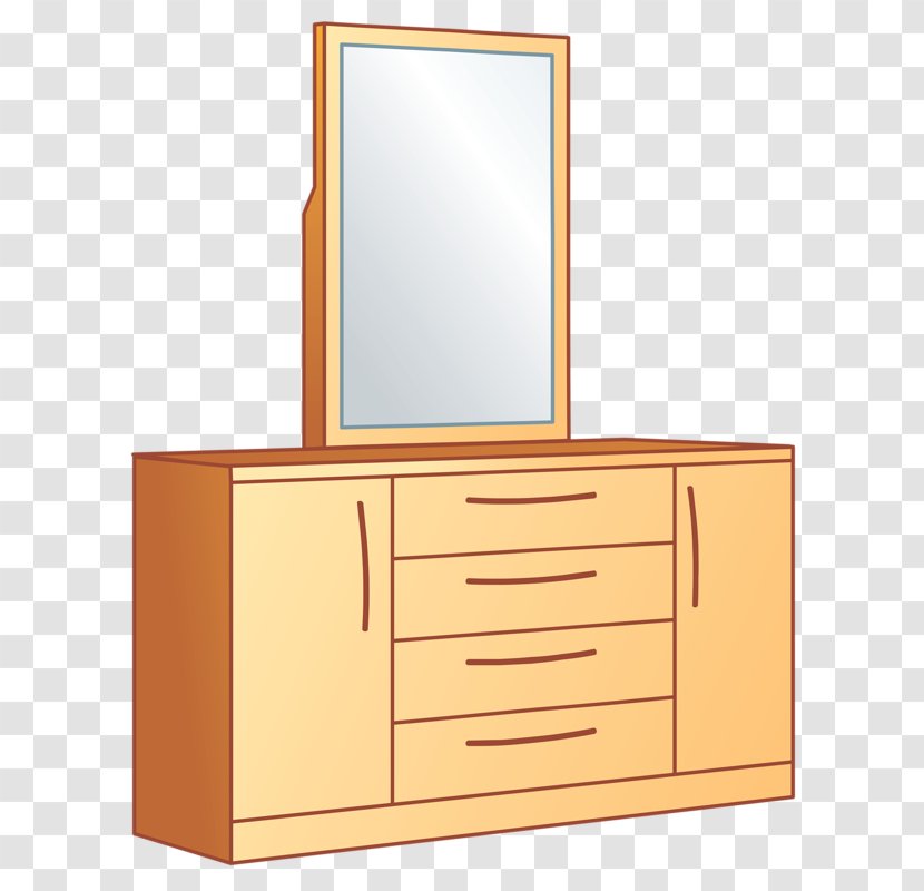 Mirror Rectangle Light - Chest Of Drawers - Household Rectangular Mirrors Transparent PNG
