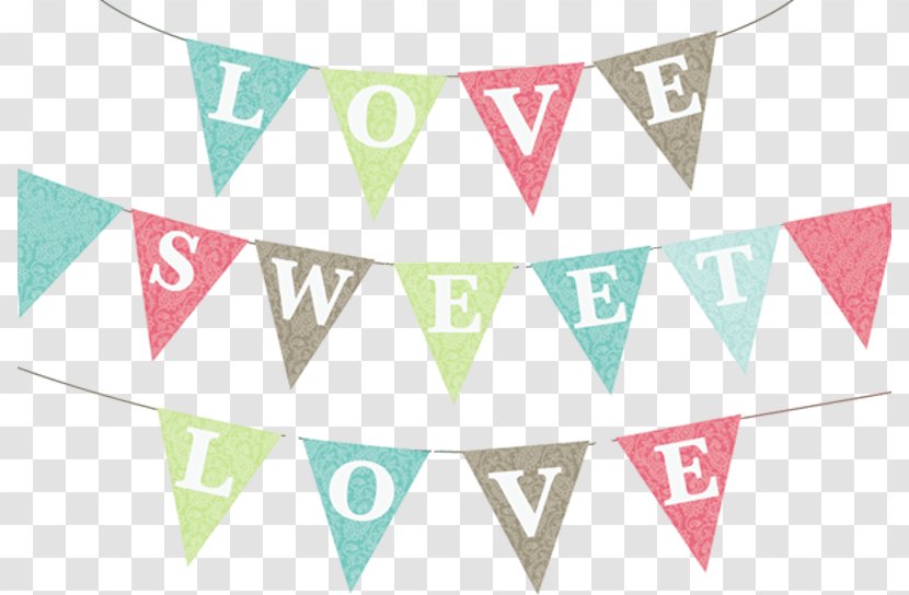 Love Heart Banner - Flag Transparent PNG