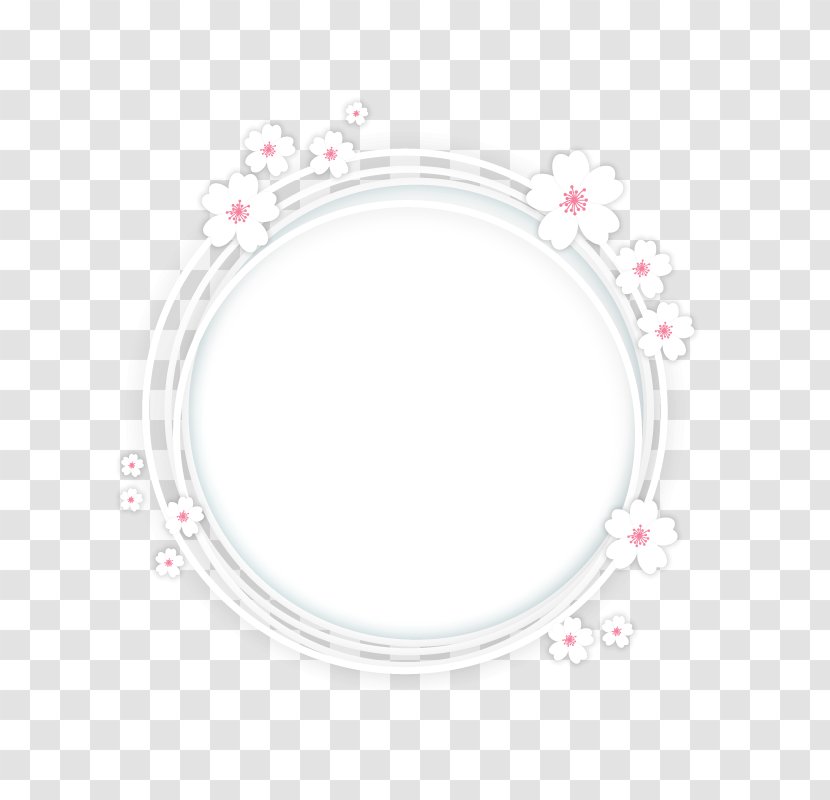 Cherry Blossom Clip Art - Product Design - Sakura Bottom Frame Transparent PNG