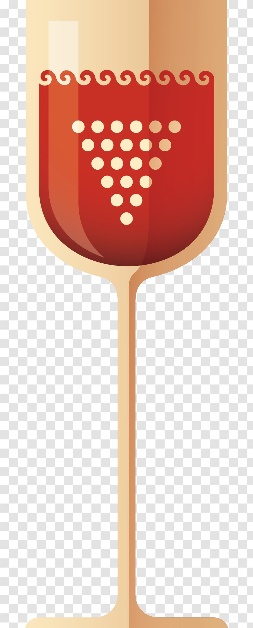 Red Wine Glass - Vector Transparent PNG
