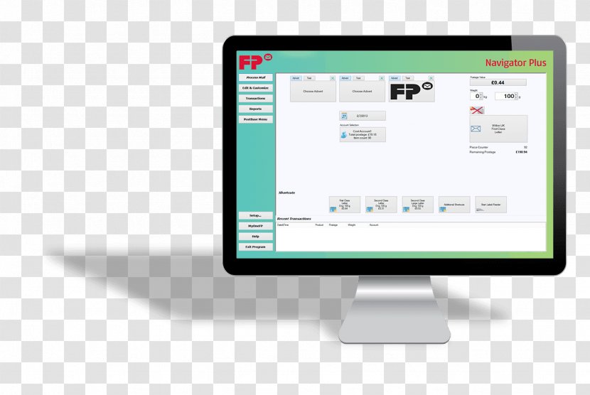 Computer Monitors Software Screenshot Francotyp Postalia - System - Imac Monitor Transparent PNG