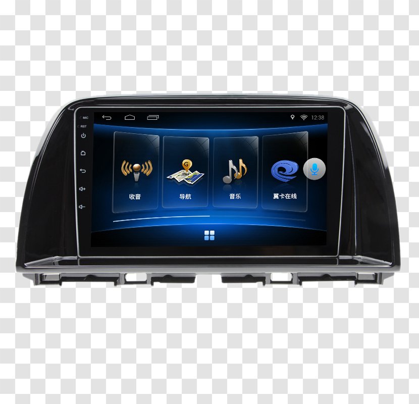 Car Mazda GPS Navigation Device Automotive System - Electronic - Large-screen Transparent PNG