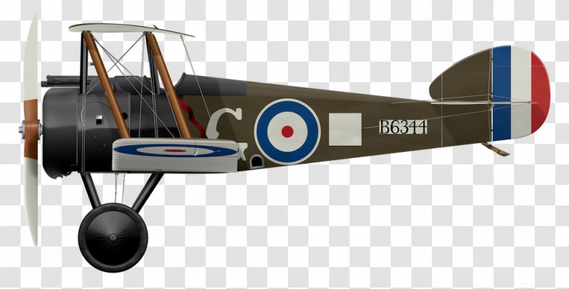 Sopwith Camel F.1 Pup Airplane Triplane - Squadron Transparent PNG