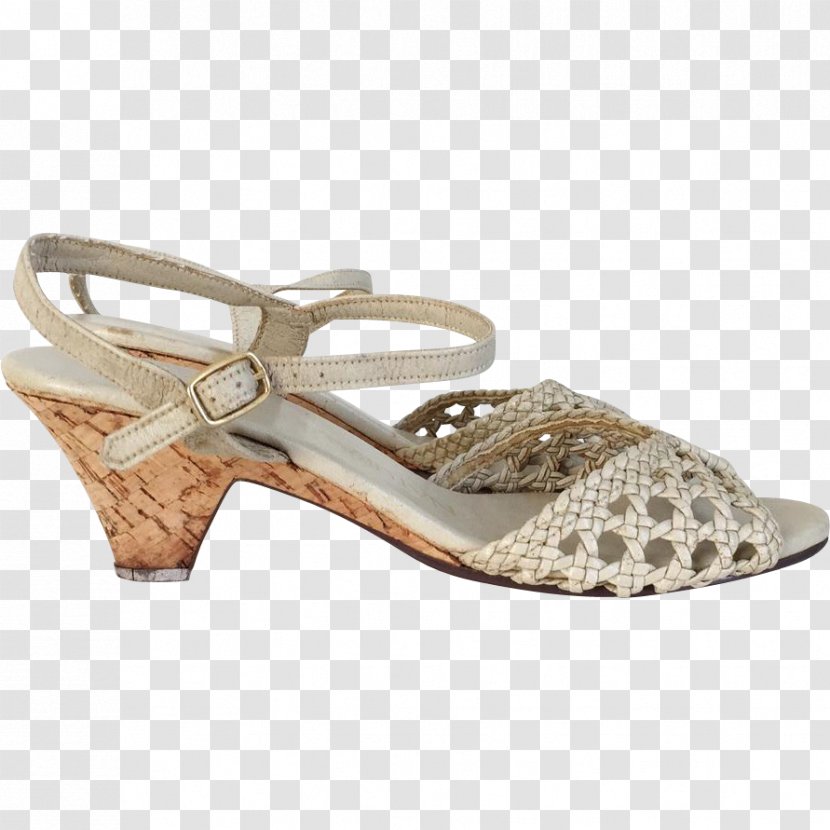 Peep-toe Shoe Sandal Wedge Beige - Peeptoe Transparent PNG