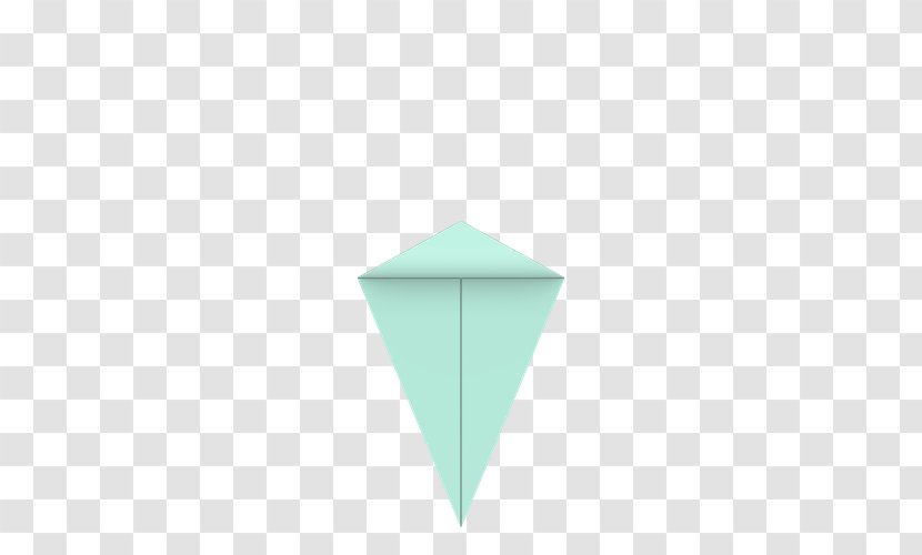 Green Line Angle Turquoise - Triangle - Origami Bird Transparent PNG