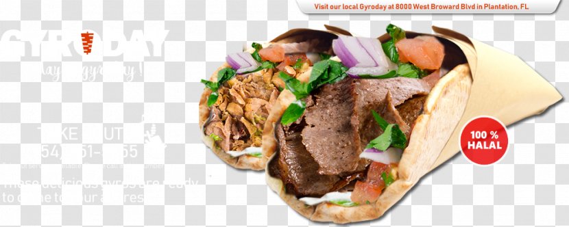 Halal Fast Food Restaurant Gyro - Slices Transparent PNG