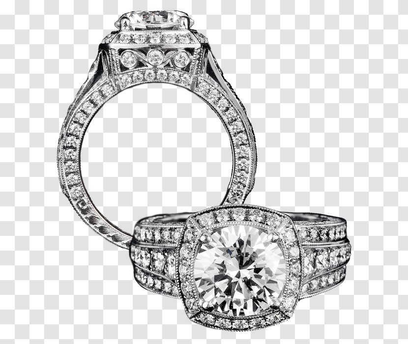 Engagement Ring Wedding Diamond - Body Jewelry - Creative Rings Transparent PNG