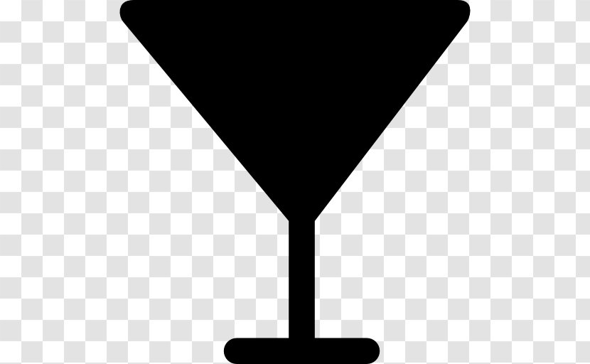 Cocktail Glass Martini Drink Party - Silhouette Transparent PNG