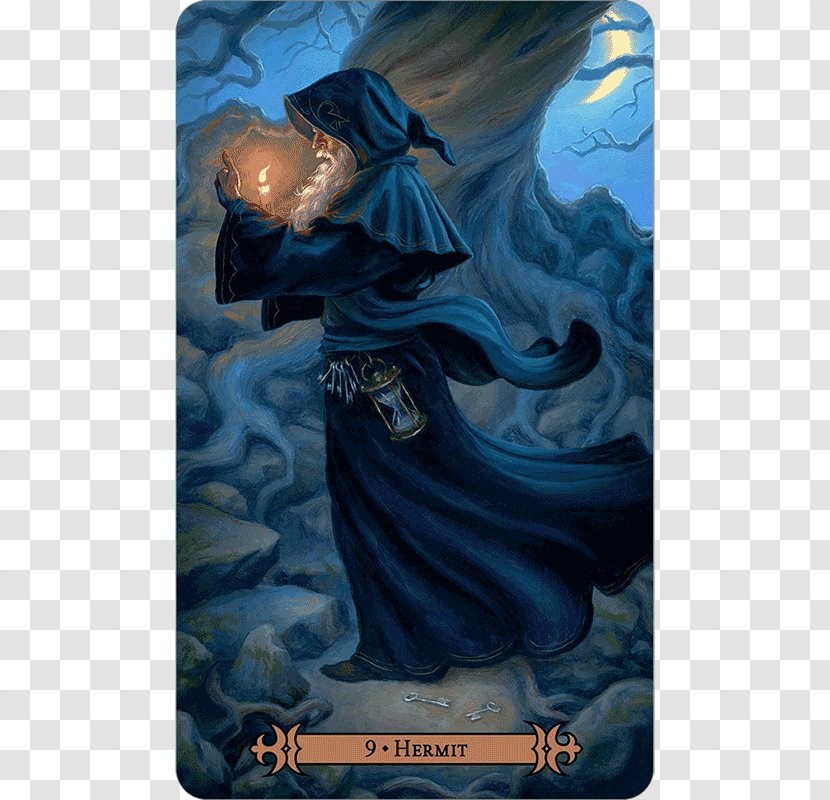 Tarot The Hermit Fool Playing Card Suit Of Swords - Fictional Character Transparent PNG