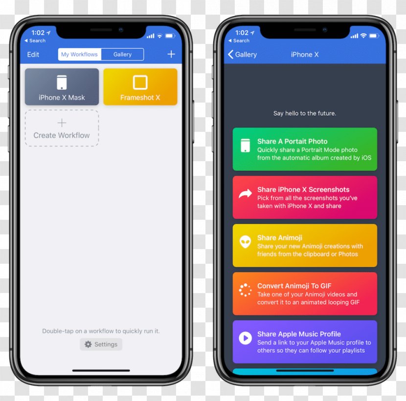 IPhone X IOS 11 Workflow Apple - Smartphone Transparent PNG