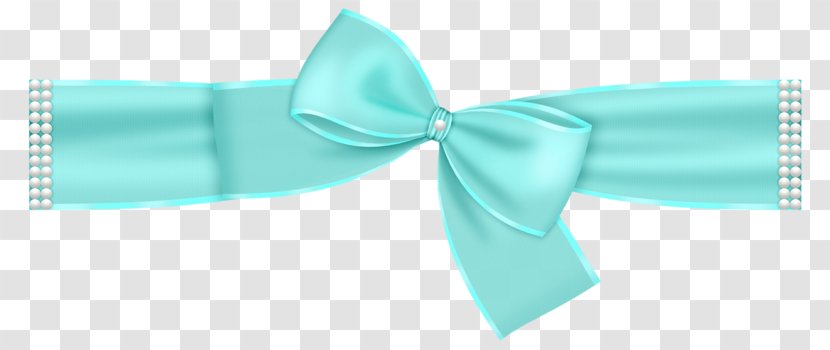 Bow Tie Ribbon Blue Turquoise - Necktie - Green Transparent PNG