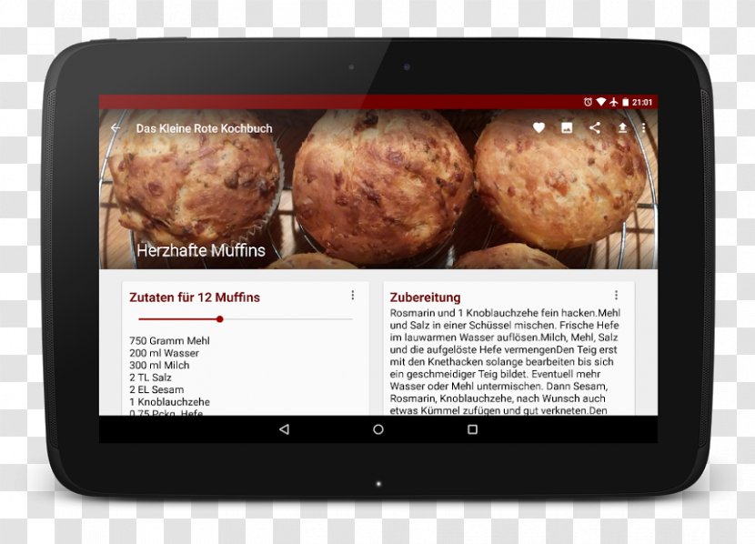 Food Recipe Cookbook Vegetarian Cuisine - Android - Dinner Transparent PNG