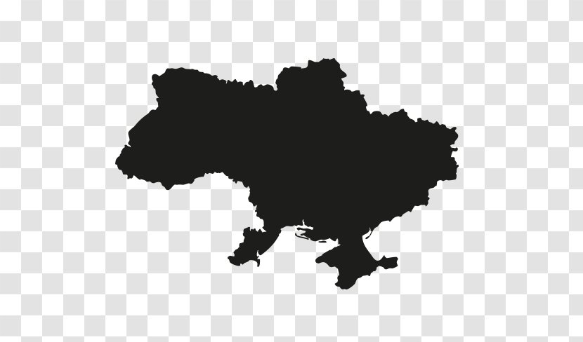 Ukraine Stock Photography Map - Black And White Transparent PNG