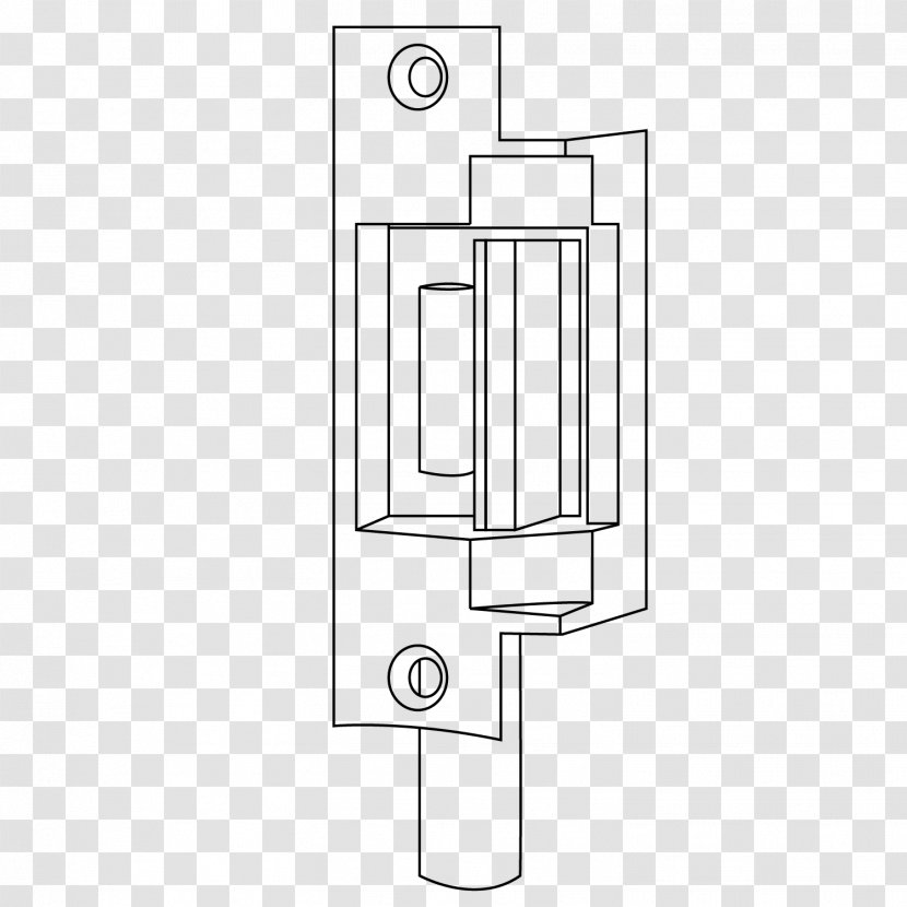 Door Handle Drawing Lock Line - Bathroom Transparent PNG