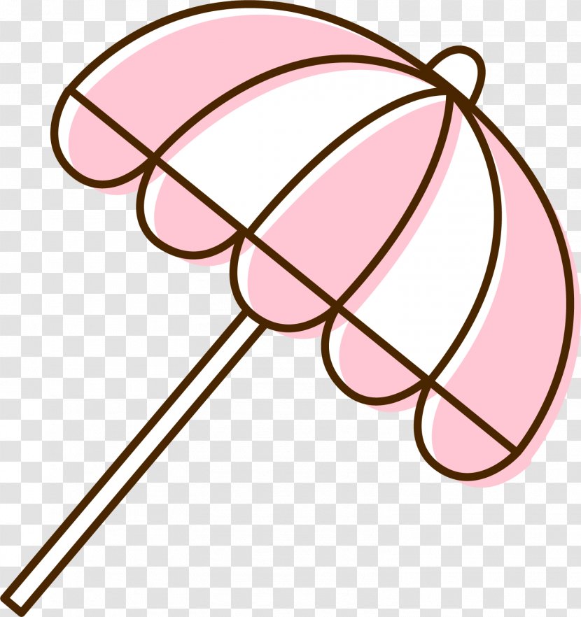 Pink Umbrella Cartoon Transparent PNG