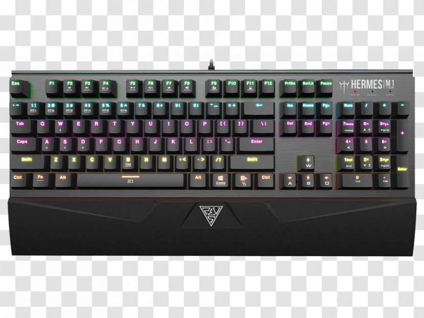 Computer Keyboard GAMDIAS RGB Mechanical Gaming With 32bit Micro-Processor 2 Ma Keypad Mouse Electrical Switches Transparent PNG