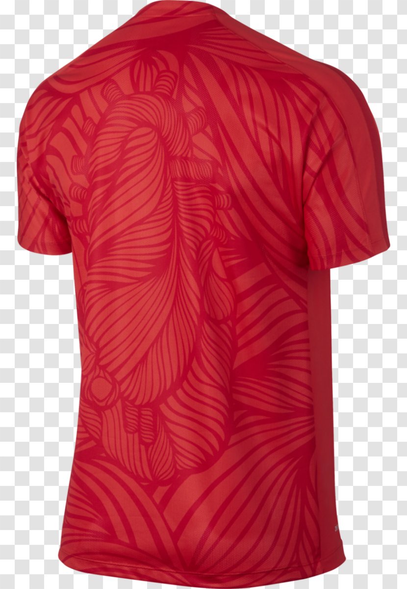 T-shirt Shoulder Sleeve Maroon Transparent PNG