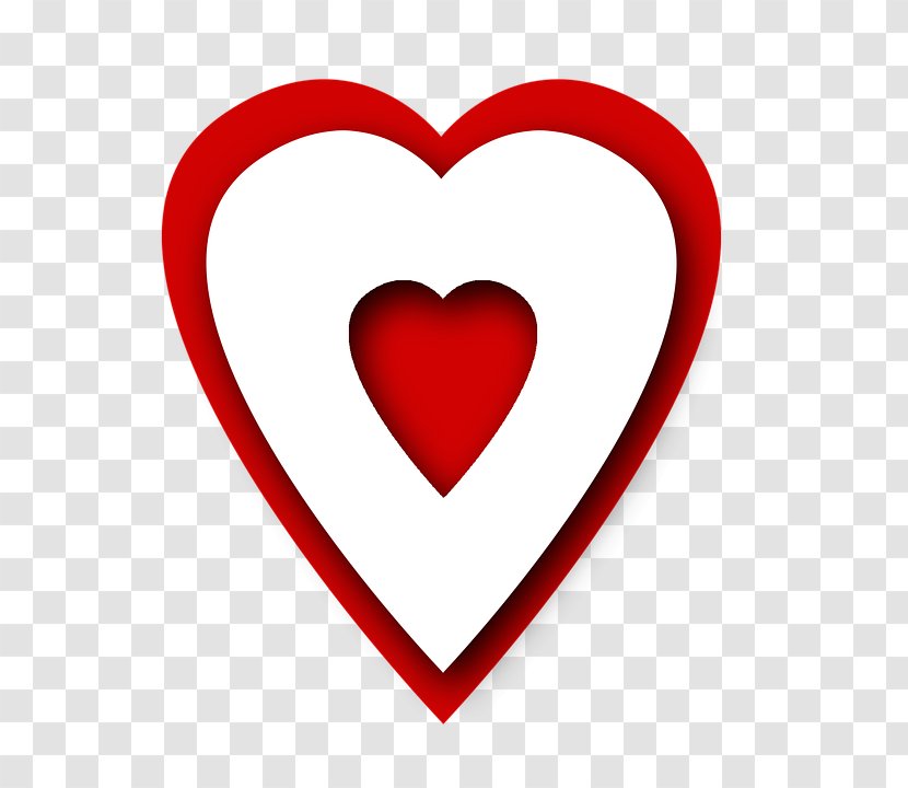 Heart Red Clip Art - Silhouette - Herzenrot Transparent PNG