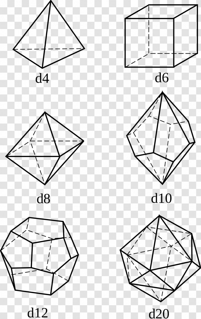 Dungeons & Dragons Polyhedron Dice Dé à Huit Faces Triangle - D20 System Transparent PNG