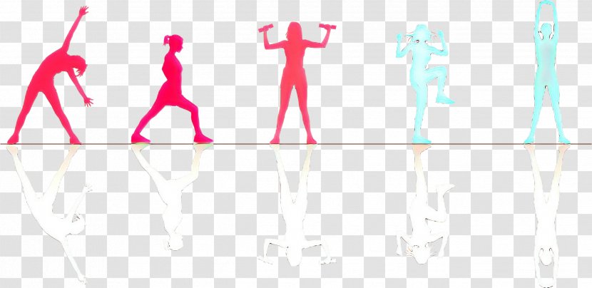 Pink Text Standing Joint Line - Magenta - Physical Fitness Transparent PNG