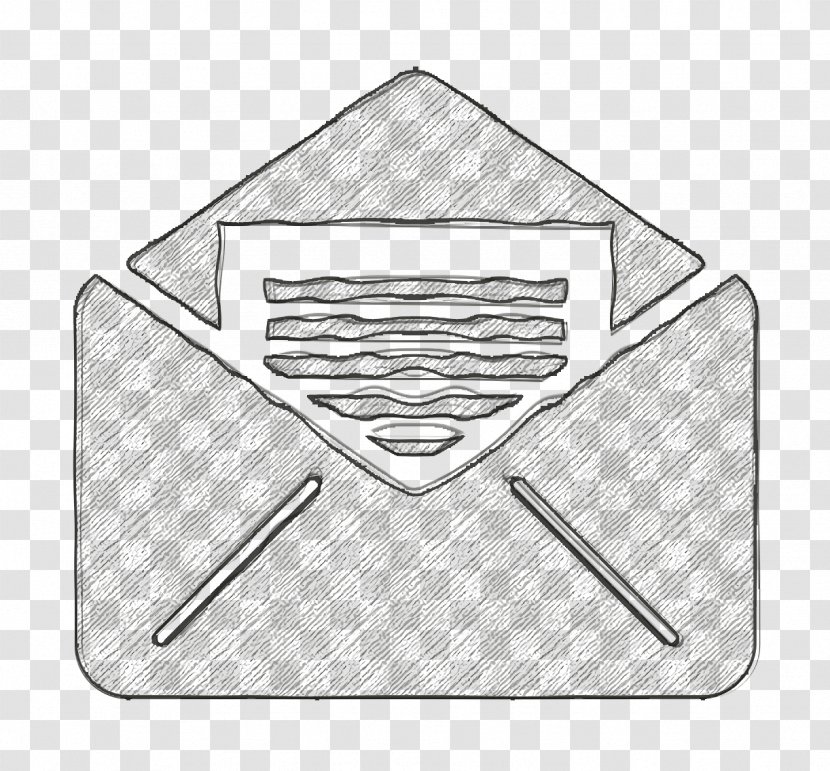 Email Icon Mail Open - Symbol - Triangle Transparent PNG