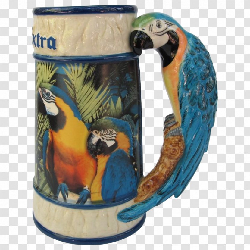 Macaw Mug Ceramic Cobalt Blue - Parrot Transparent PNG
