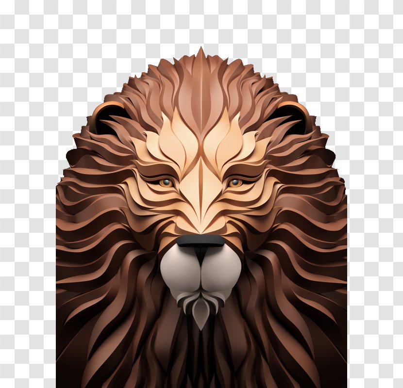 Digital Art Illustrator 3D Computer Graphics Illustration - Lion Transparent PNG