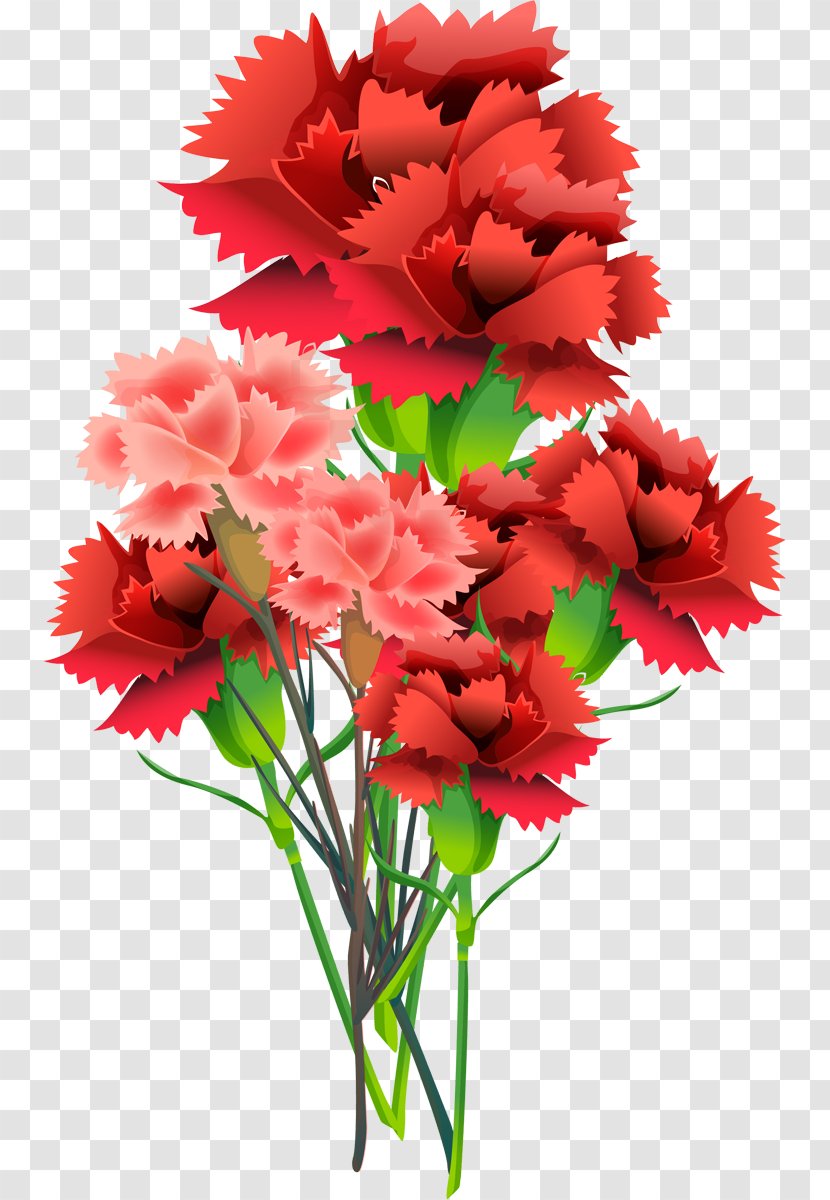 Flower Bouquet Floral Design Cut Flowers Artificial Carnation - Anniversary Transparent PNG