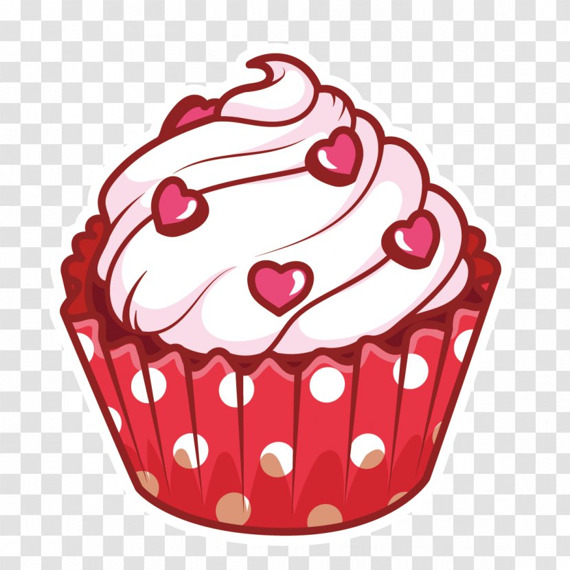 Cupcake Sundae Chocolate Cake Torte Cream - Buttercream - Vector Love Transparent PNG