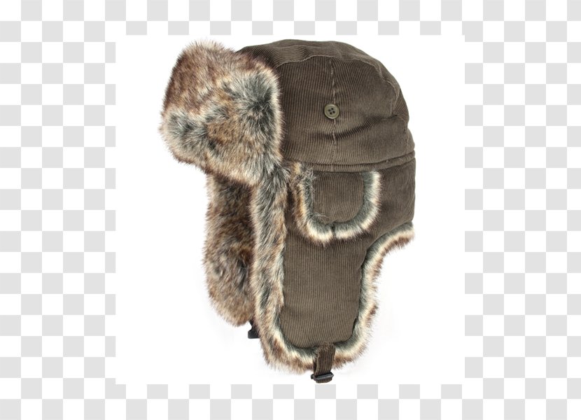 Ushanka Fur Hat Corduroy Wool Transparent PNG