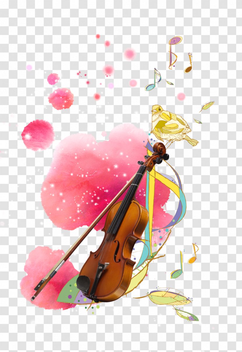 Musical Instrument Violin Poster Yueqin - Silhouette - Material Transparent PNG