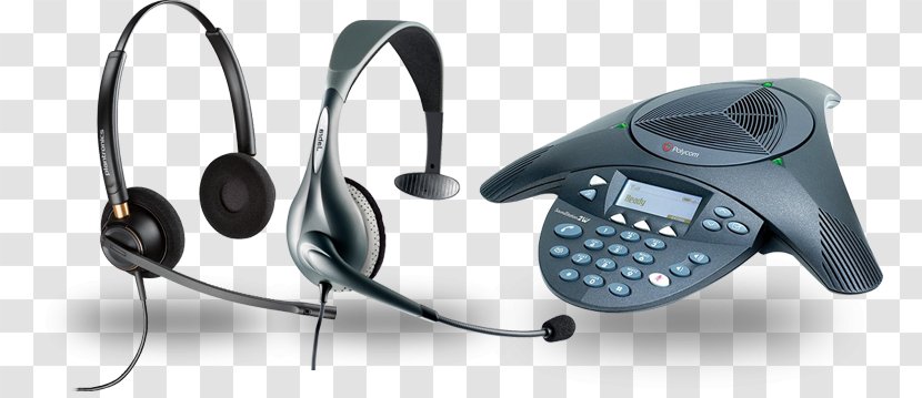 Headphones Microphone Polycom SoundStation 2 EX Telephone - Audio Equipment - Jabra Headset Parts Transparent PNG
