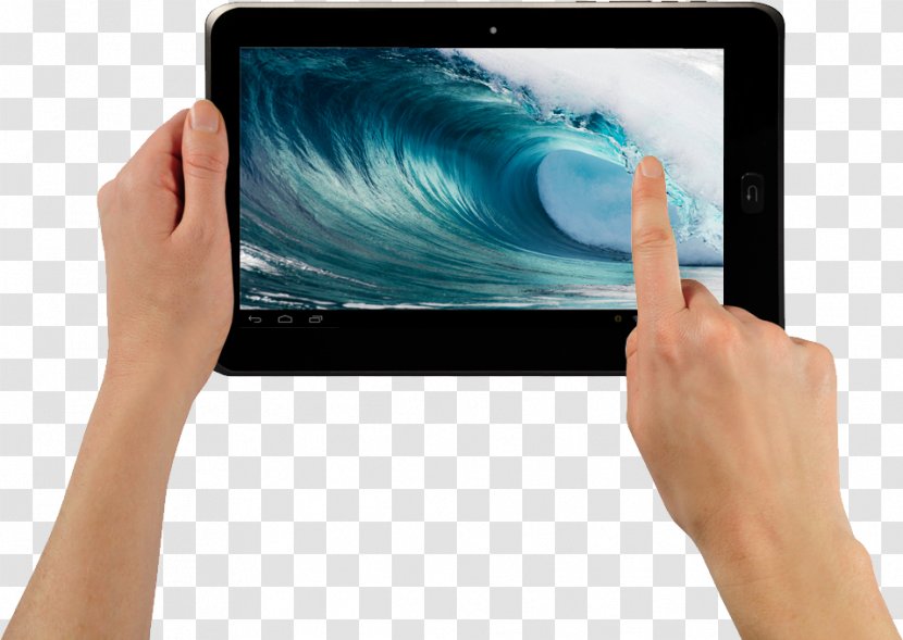 IPad Android Wallpaper - Technology - Tablet In Hands Image Transparent PNG