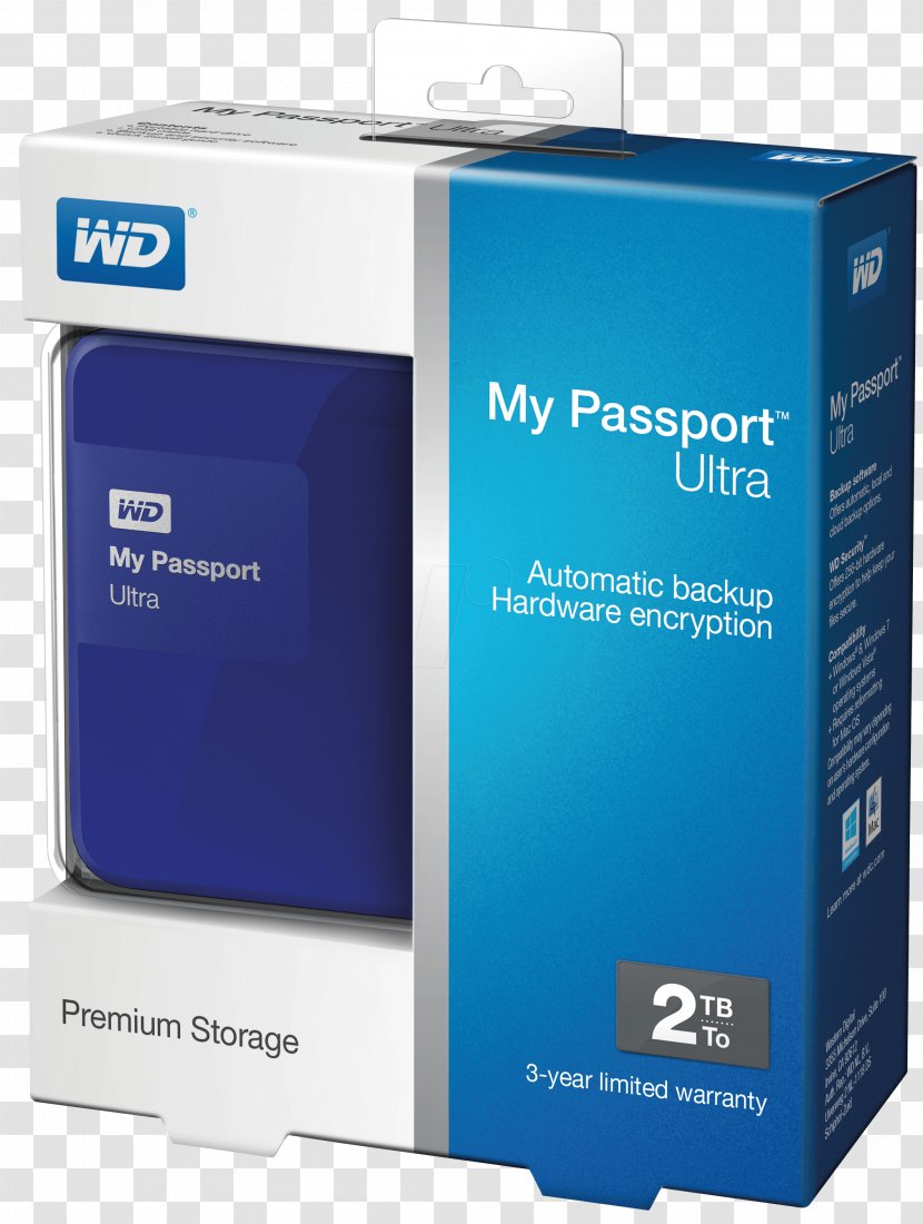 WD My Passport Ultra HDD Hard Drives Terabyte External Storage - Multimedia - Parley Transparent PNG